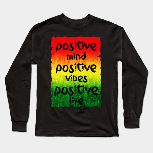 Positive vibes Long Sleeve T-Shirt by Erena Samohai